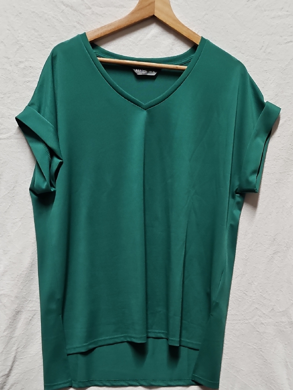 TESTING!! Women’s V-Neck Short Sleeve Top - Green